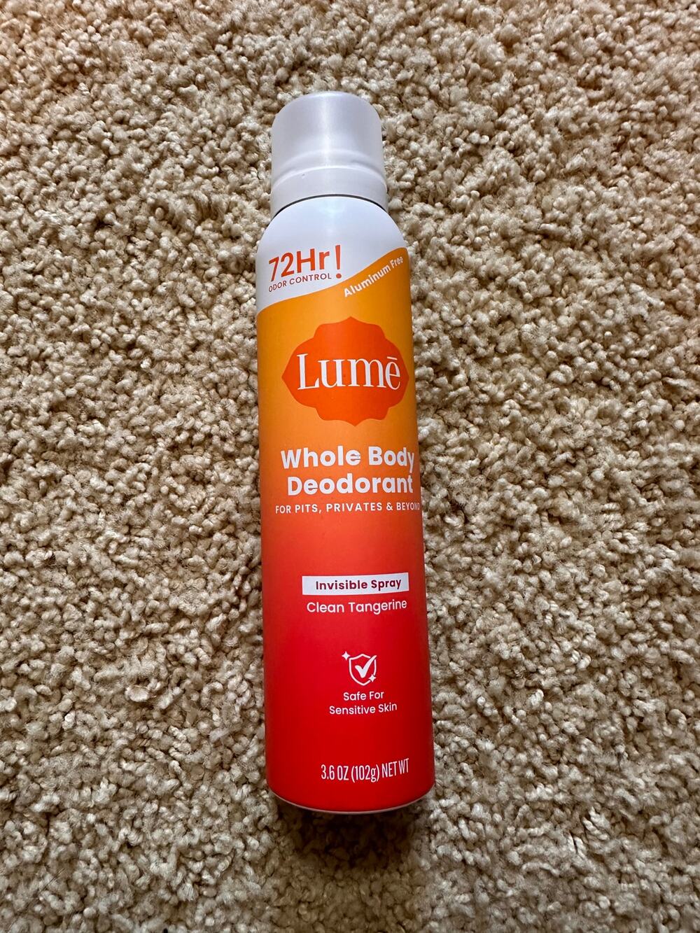 Lume Whole Body Deoterant Clean Tangerine NEW 3.6oz